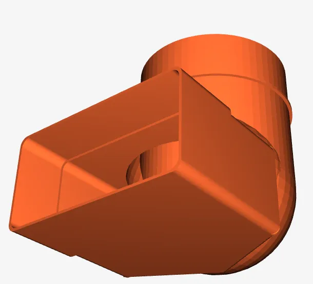 Bộ phận ống thông gió hình chữ nhật 110x55mm chuyển đổi san... - Image 1