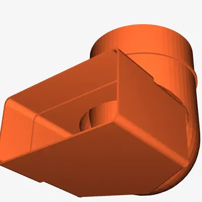 Bộ phận ống thông gió hình chữ nhật 110x55mm chuyển đổi san...