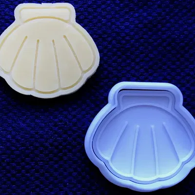 Khuôn cắt bánh quy hình sò điệp