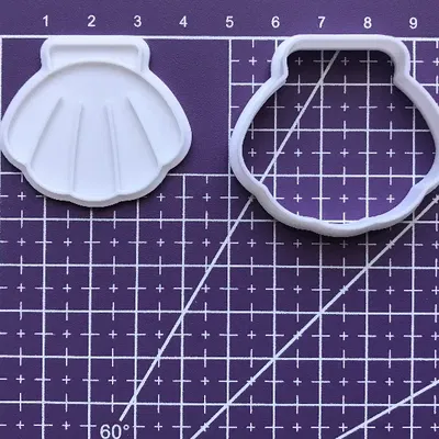 Khuôn cắt bánh quy hình sò điệp
