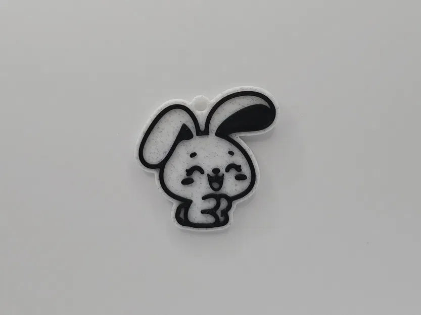 Móc khóa thỏ dễ thương bằng PLA - Image 1