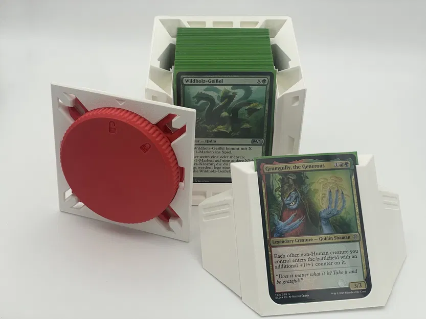 Hộp đựng bài MTG Commander v4 với cơ chế khóa xoay - Image 4