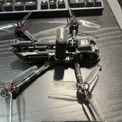 Antenna gập Flyfish Atlas4 và giá đỡ GPS GEPRC-M10-NANO