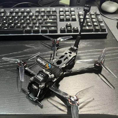 Antenna gập Flyfish Atlas4 và giá đỡ GPS GEPRC-M10-NANO