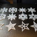 Bộ 12 bông tuyết đơn giản trang trí cây thông Giáng Sinh - Thumbnail 1