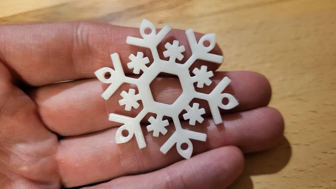 Bộ 12 bông tuyết đơn giản trang trí cây thông Giáng Sinh - Image 2