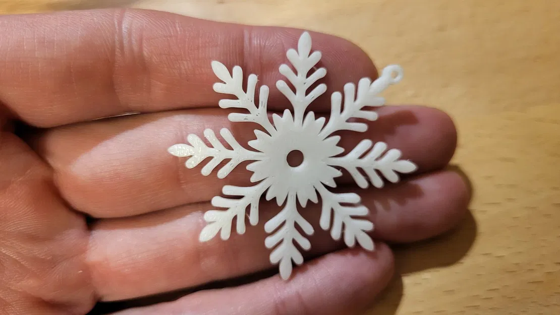 Bộ 12 bông tuyết đơn giản trang trí cây thông Giáng Sinh - Image 3