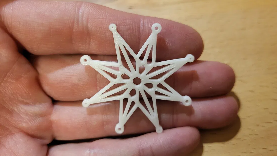 Bộ 12 bông tuyết đơn giản trang trí cây thông Giáng Sinh - Image 4