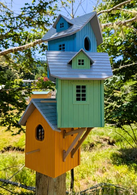 Nhà chim ba tầng không cần hỗ trợ! Cải tiến! - Image 5