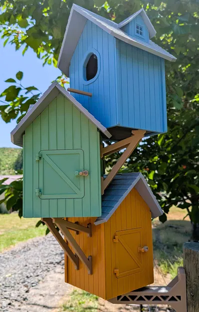 Nhà chim ba tầng không cần hỗ trợ! Cải tiến! - Image 6