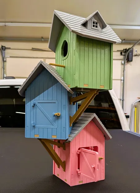 Nhà chim ba tầng không cần hỗ trợ! Cải tiến! - Image 7