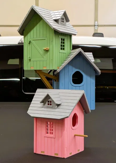 Nhà chim ba tầng không cần hỗ trợ! Cải tiến! - Image 12