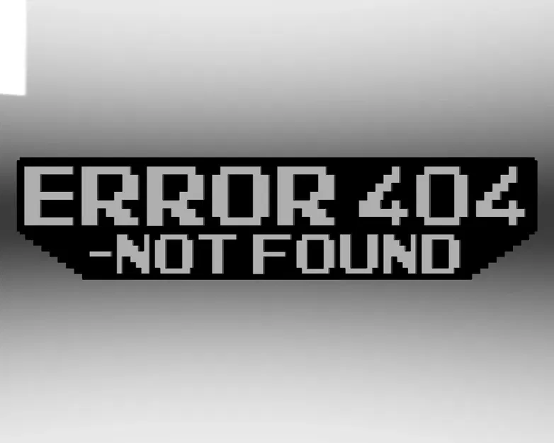 Nam châm tủ lạnh 8-Bit ERROR 404 đa màu sắc - Image 2