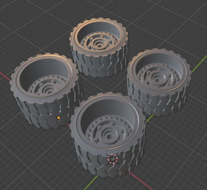 Lốp và vành Off Road và Street Bash - Gaslands 1:64 - Image 5