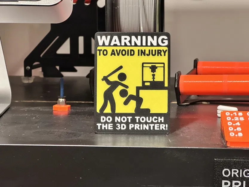 Biển báo không chạm vào máy in 3D — In ba màu không cần MMU - Image 2