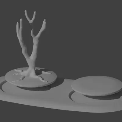 Cơ sở gỗ và cây cối cho trò chơi mô phỏng rừng