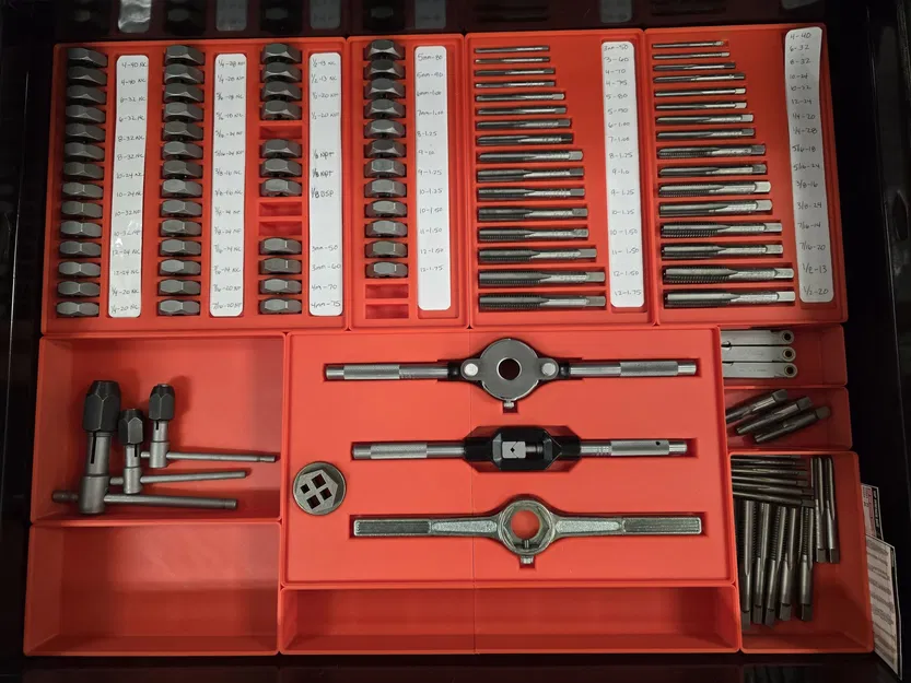 Kệ lưu trữ mũi khoan và đục Gridfinity - Image 1