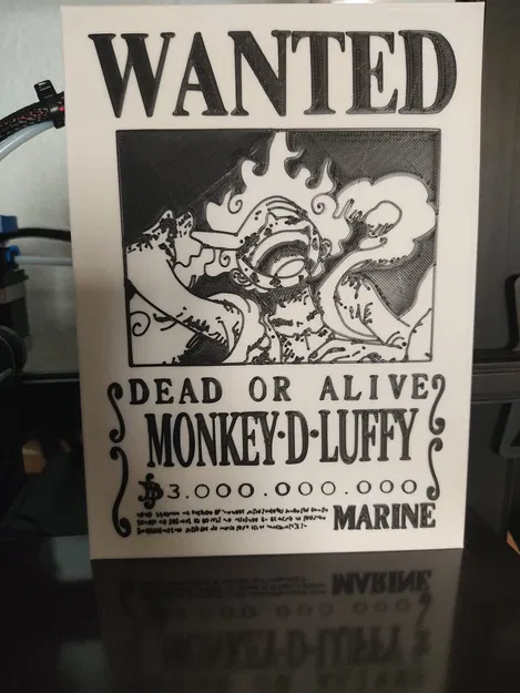 Mô hình 2D Wanted Monkey D. Luffy Gear 5 - Image 2