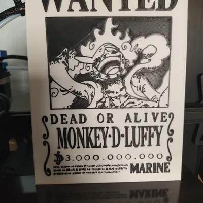 Mô hình 2D Wanted Monkey D. Luffy Gear 5