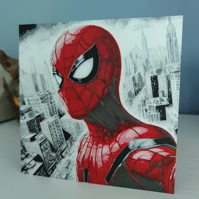 Nhân vật Spiderman phong cách Hueforge
