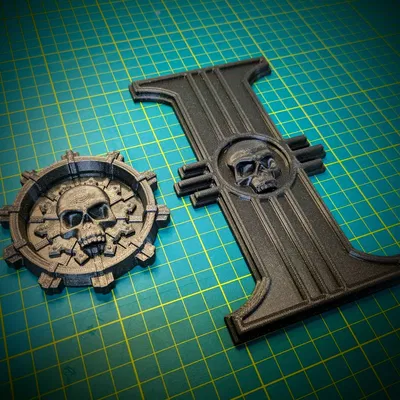 Trang trí tường đầu lâu phong cách 40k