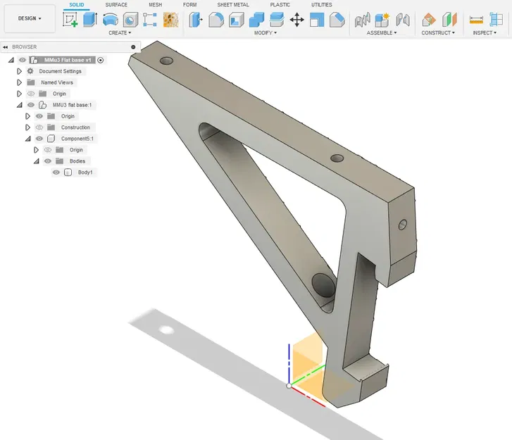 Cơ sở phẳng cho MMU3 với hỗ trợ đĩa trước - Image 1