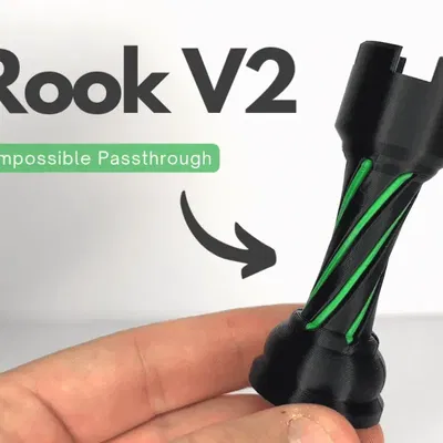 Mô hình quân cờ Rook V2 với thiết kế không thể xuyên qua