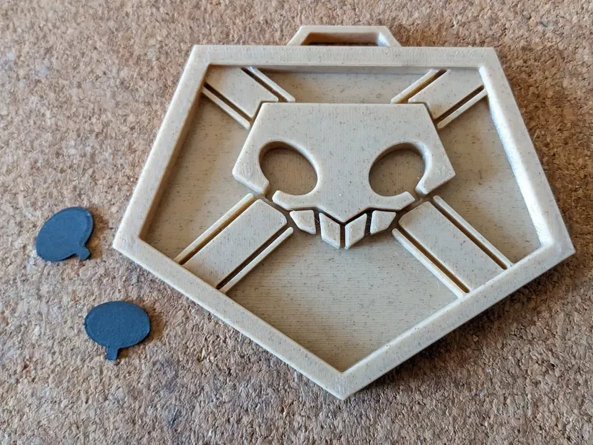 Huy hiệu Soul Reaper Bleach với mắt có thể gắn vào - Image 3