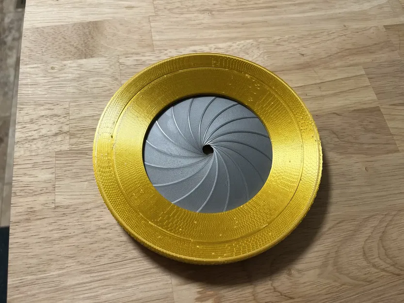 Cánh cửa iris cơ khí 16 lá có thể điều chỉnh - Image 1