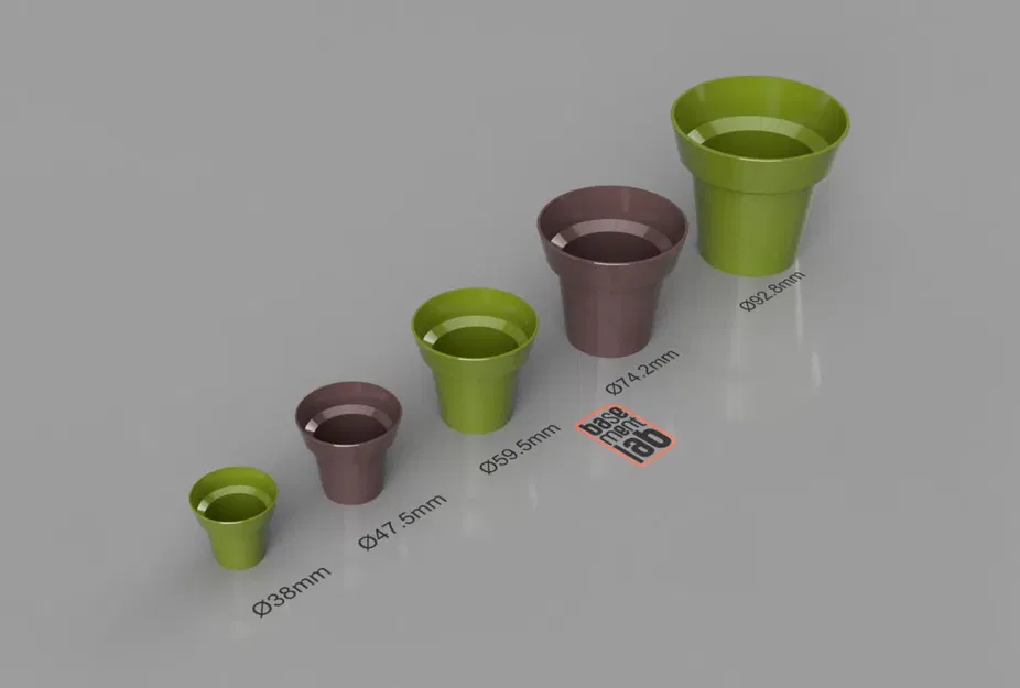 Bình hoa mini phong cách chậu đất nung cổ điển - Image 1