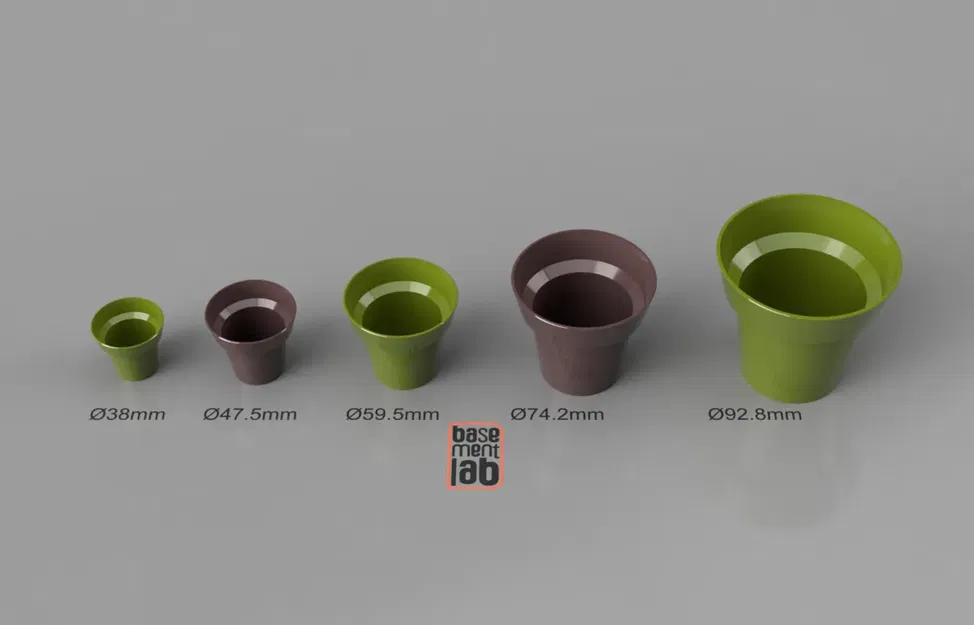 Bình hoa mini phong cách chậu đất nung cổ điển - Image 3