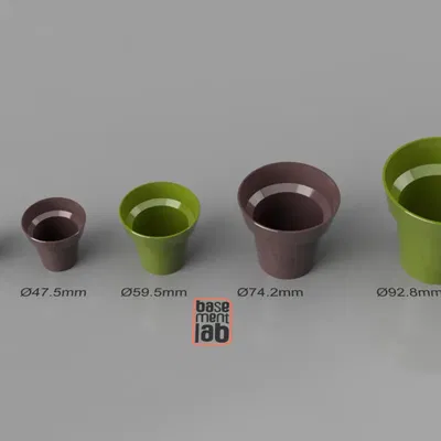 Bình hoa mini phong cách chậu đất nung cổ điển