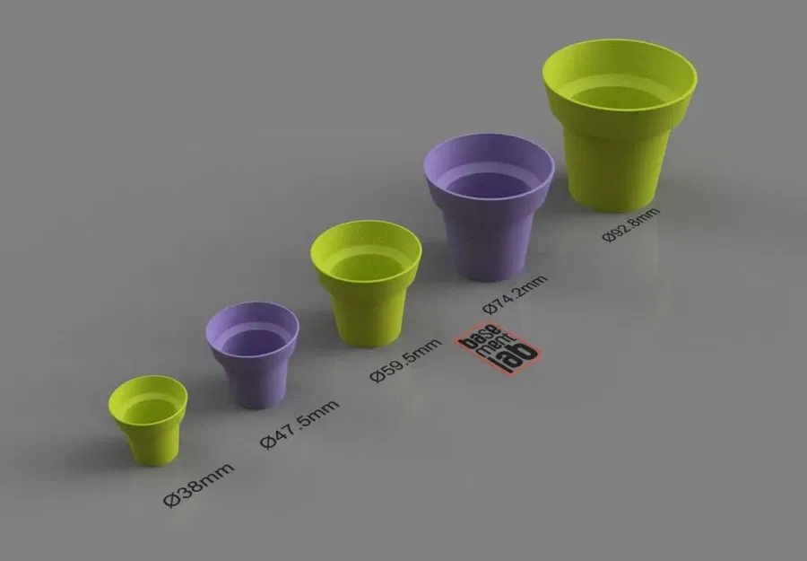 Bình hoa mini phong cách chậu đất nung cổ điển - Image 5