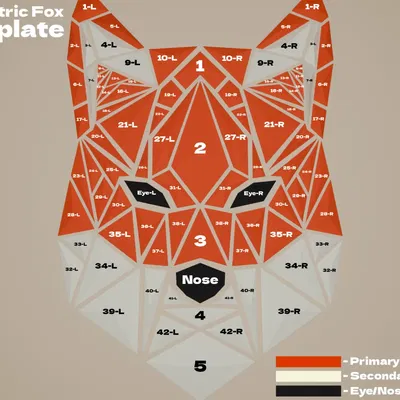 **Cáo hình học nghệ thuật treo tường 3D**