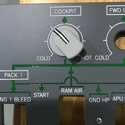 Núm chuyển đổi Airbus A320 cho buồng lái