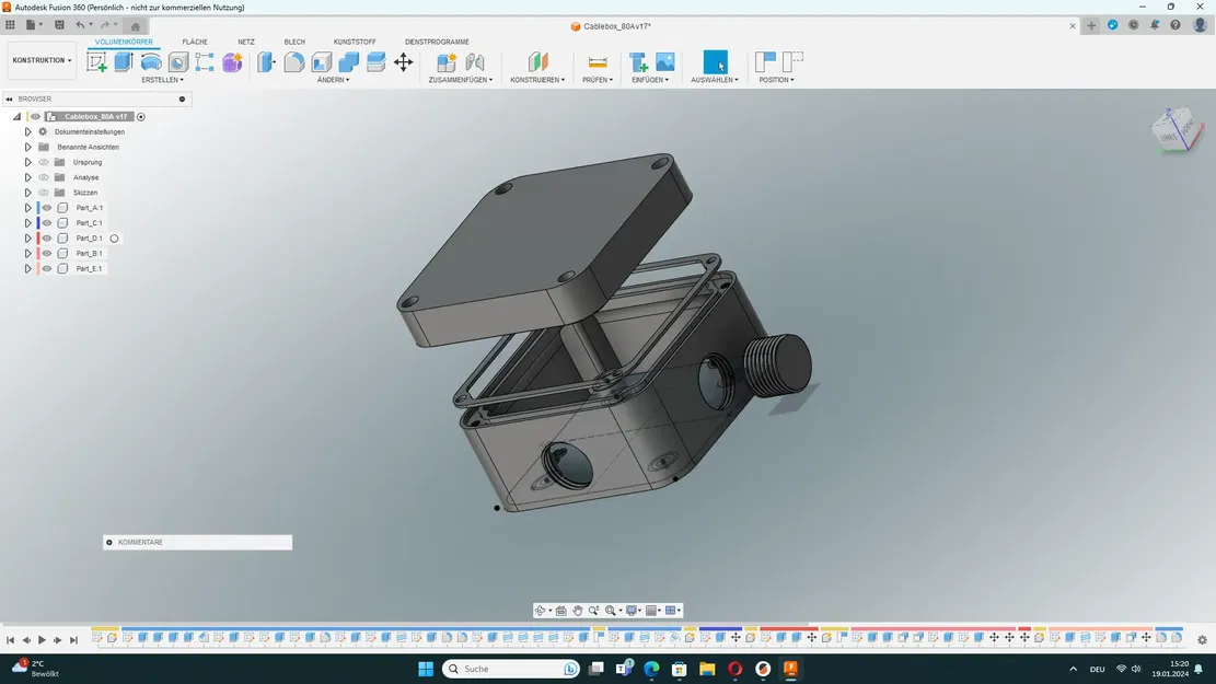 Hộp nối với gioăng in 3D cho cáp antenna và loa - Image 7