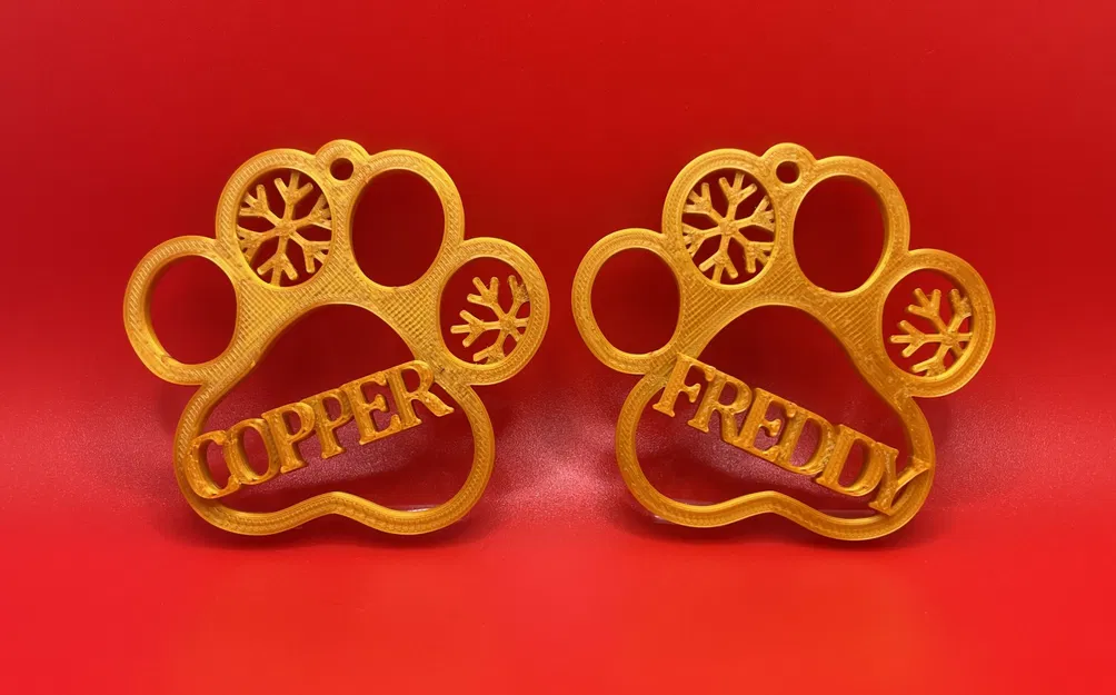 Móc treo chân cho chó và mèo với họa tiết bông tuyết - Image 2