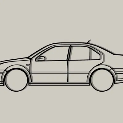 Nghệ thuật treo tường Volkswagen Jetta MK4