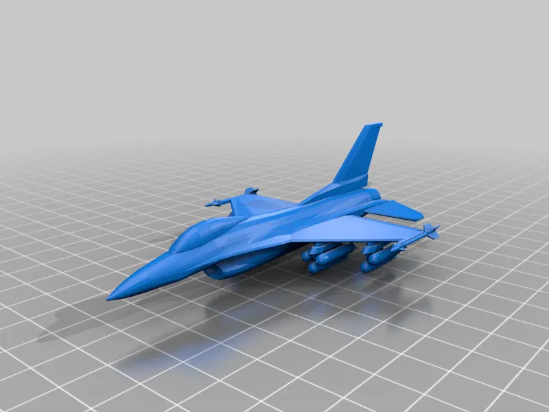 F-16 Fighting Falcon với giá đỡ - Image 1