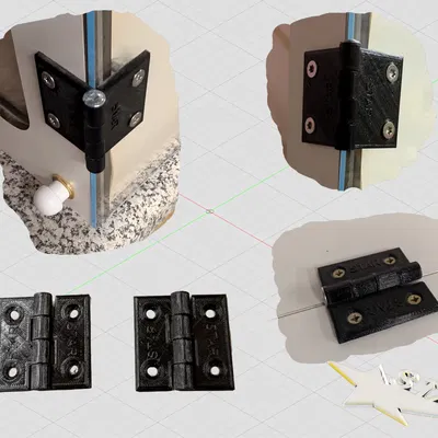 Bản lề Scharnier với thiết kế in tại chỗ cho mô hình 3D