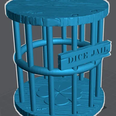 Ngục giam xúc xắc hình trụ bằng gỗ và sắt