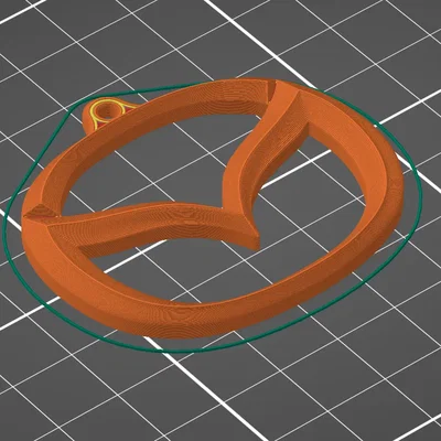 Móc khóa 3D biểu tượng Mazda