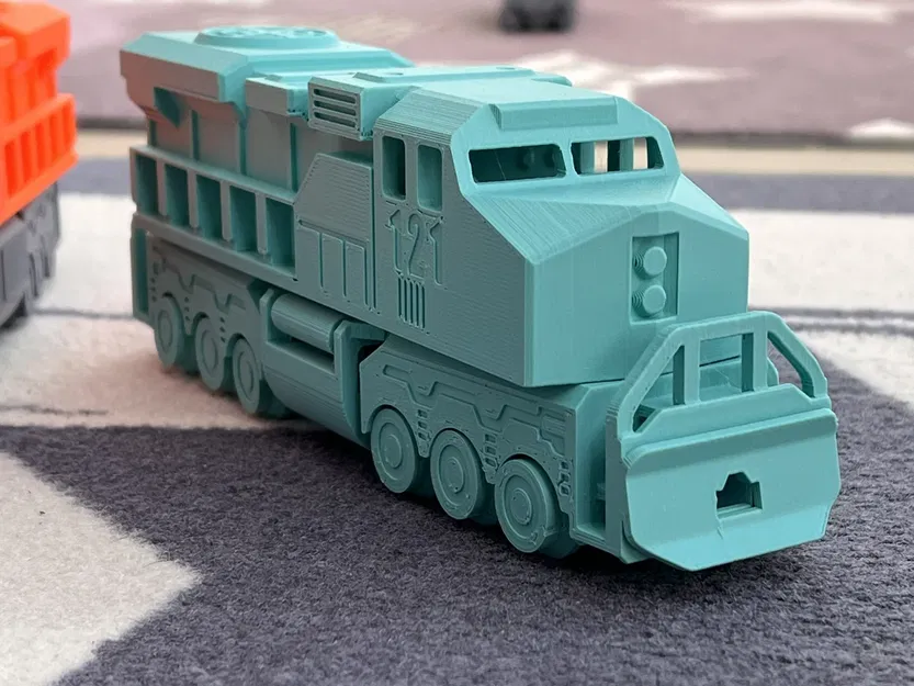 Đầu máy xe lửa diesel Mỹ in liền không cần lắp ráp - Image 5