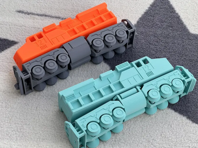 Đầu máy xe lửa diesel Mỹ in liền không cần lắp ráp - Image 7