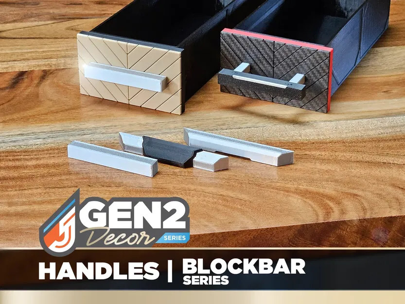 Tay cầm trang trí GEN2 - Dòng BlockBar - Image 1