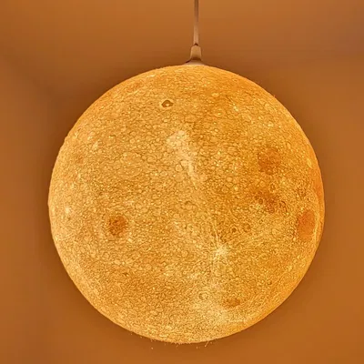 Đèn bàn hình mặt trăng Lithophane kích thước 140%