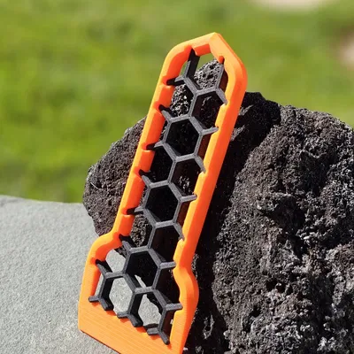 Công cụ cạo bề mặt in 3D 2 màu với họa tiết lục giác