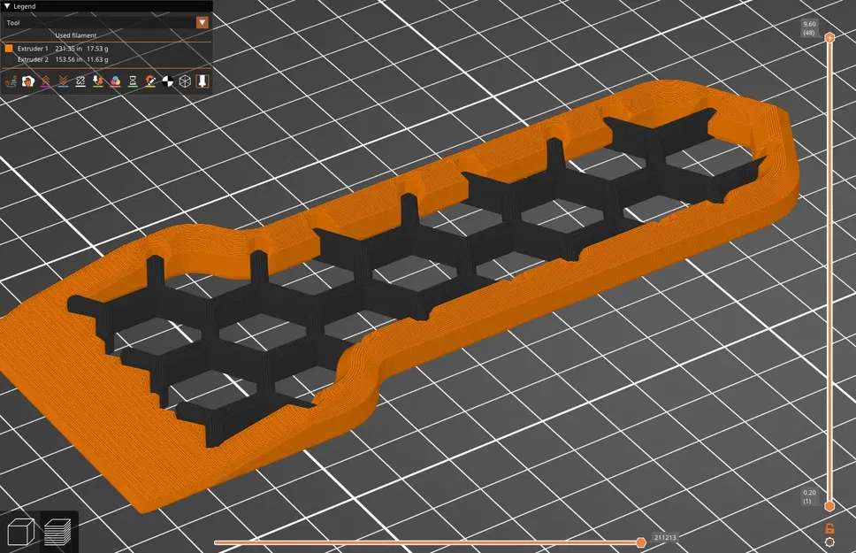 Công cụ cạo bề mặt in 3D 2 màu với họa tiết lục giác - Image 8