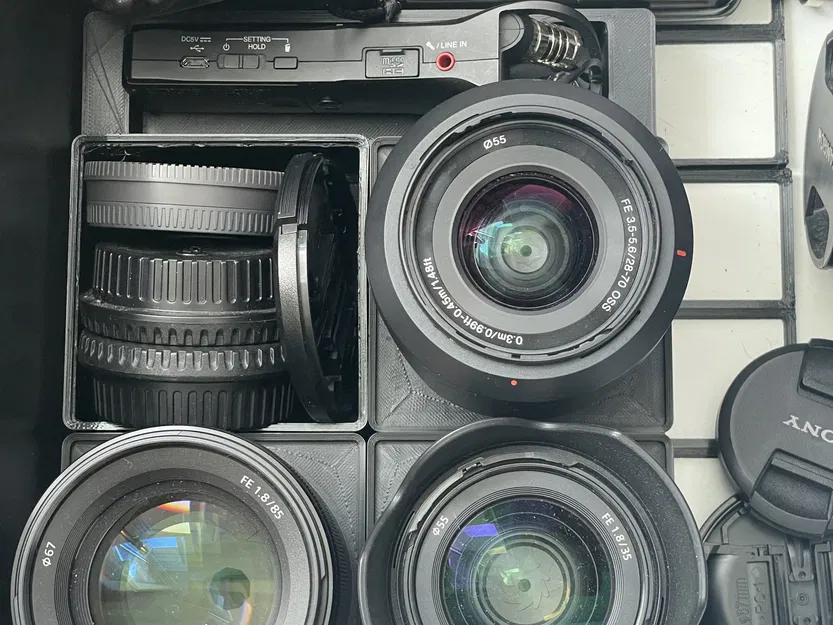 Hộp chứa ống kính Sony e-Mount với nắp ống kính tháo rời - Image 2