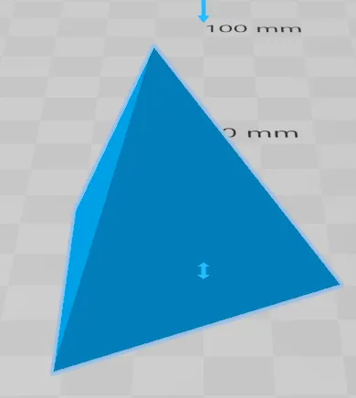 Hình khối tứ diện 3D cho in 3D - Image 1